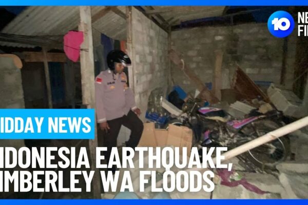Midday News | Indonesia Earthquake Rocks Darwin, Kimberley Floods, Prince Harry | 10 News First – 10 News First