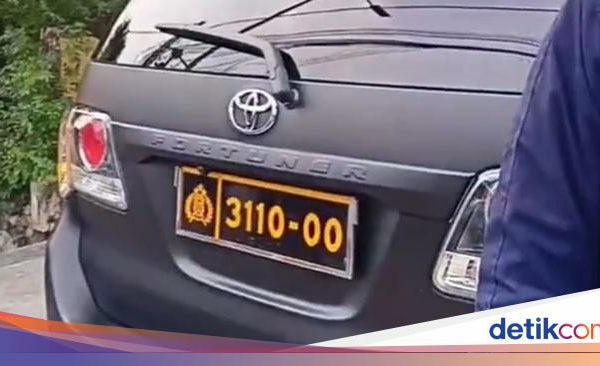 Terungkap Asal-usul Pelat Dinas Polri di Fortuner Disopiri Mantu Polisi