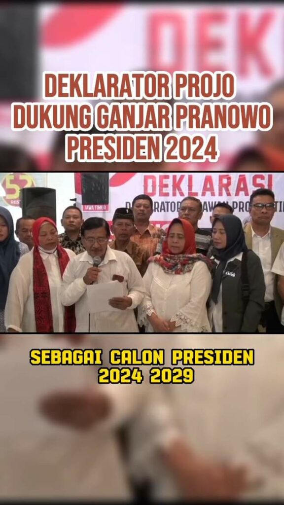 Dukungan kembali datang untuk ganjarpranowo dari Projo. Dengan ini semakin yakin