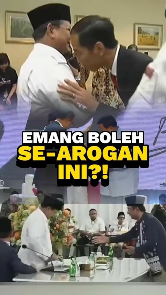 Dulu Prabowo Subianto tidak level cipika-cipiki dengan seorang Jokowi. Tapi seka