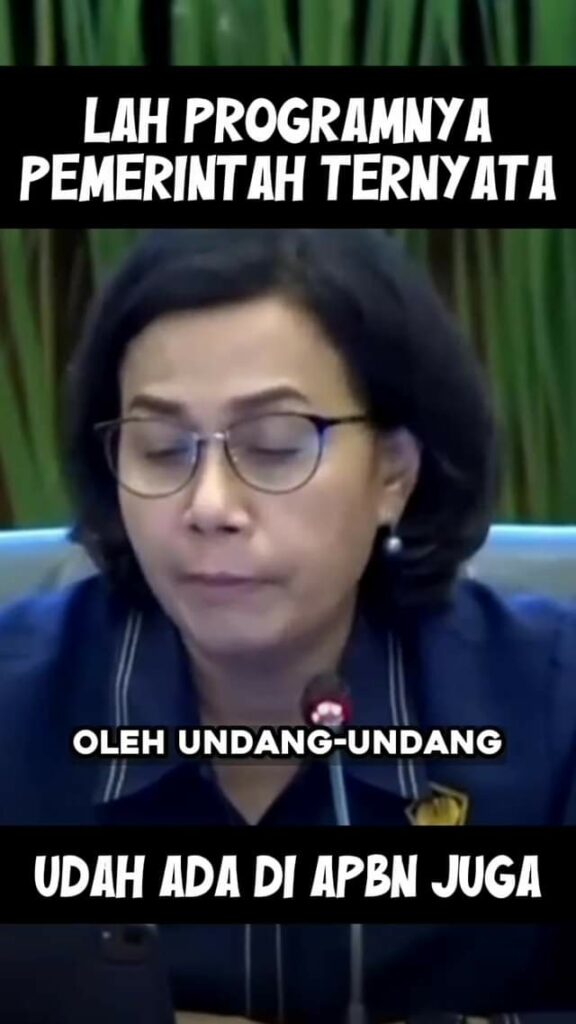 Eh eh eh gimana ini mas? mau bikin program yang jelas itu program pemerintah. Ha