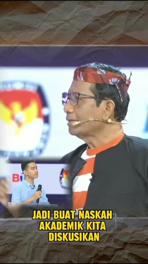 Jawaban mohmahfudmdofficial kala ditanya oleh Gibran tentang cara pembuatan huku