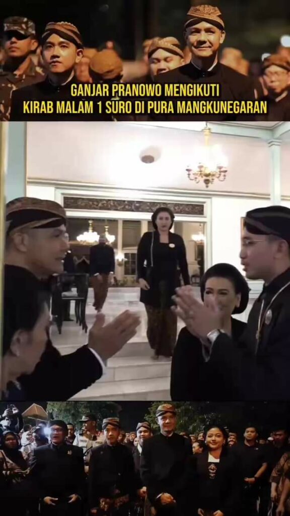 Kecintaan ganjarpranowo terhadap budaya daerah salah satunya ditunjukkan dengan