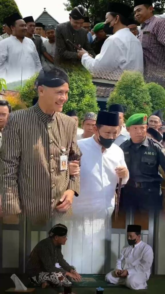 Momen kala ganjarpranowo sowan ke Ponpes Giri Kusumo yang merupakan kediaman KH.
