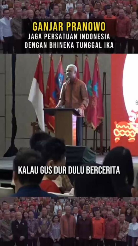 Persatuan dan kesatuan selalu digaungkan ganjarpranowo untuk menjaga Indonesia y