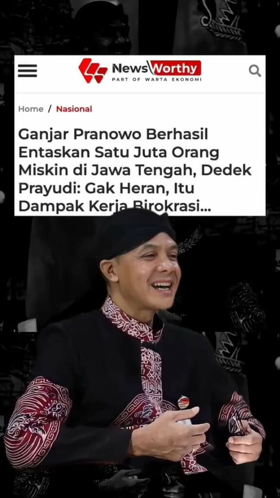 Selama mengomandoi provinsi padat penduduk, Jateng, ganjarpranowo berhasil turun