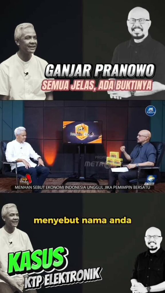 ganjarpranowo jelas tidak terbukti melakukan korupsi E-KTP, buktinya tidak hanya