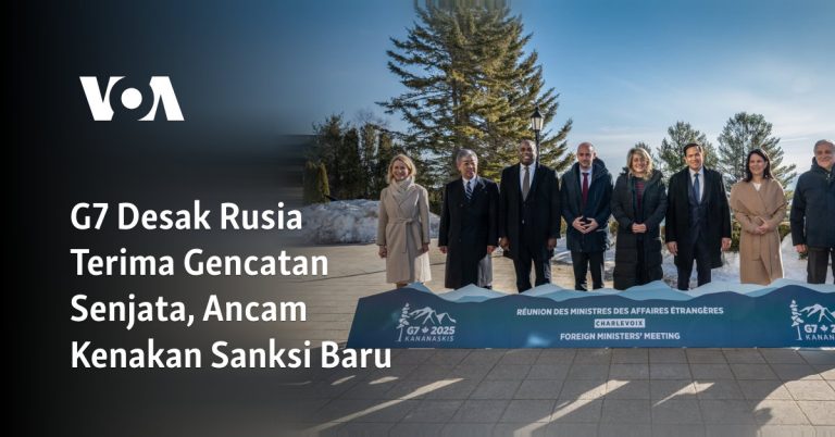G7 Desak Rusia Terima Gencatan Senjata, Ancam Kenakan Sanksi Baru