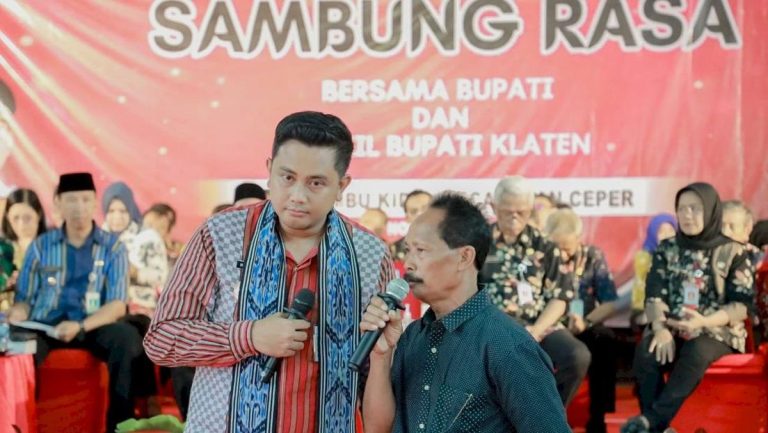 Bupati Klaten Serap Aspirasi Warga dalam Sambung Rasa di Jambu Kidul