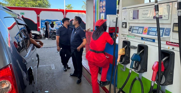 Polisi Awasi SPBU Pertamina di Aceh