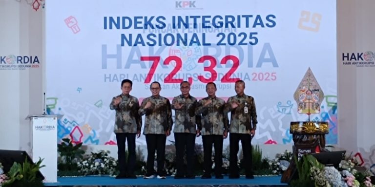 Skor Survei Penilaian Integritas Masih Rentan