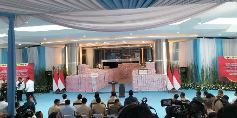 Penampakan Rp6,6 Triliun Uang Hasil Sitaan Negara di Kejagung