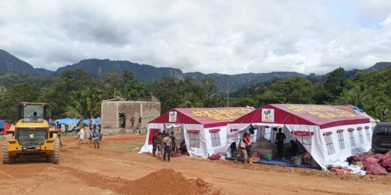 Kemensos Dirikan Kamp Pengungsian di Tapanuli Tengah