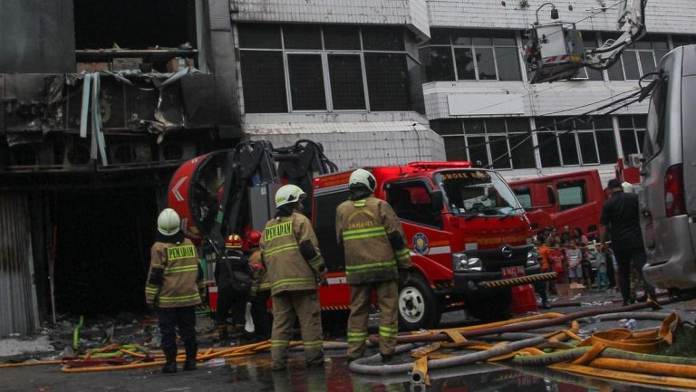 Baterai Drone Terbakar Diduga Picu Kebakaran Gedung Kemayoran Jakpus