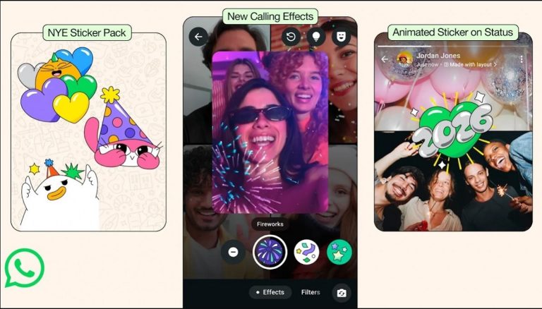 WhatsApp Luncurkan Paket Stiker dan Efek Animasi Tahun Baru 2026 : Okezone Ototekno