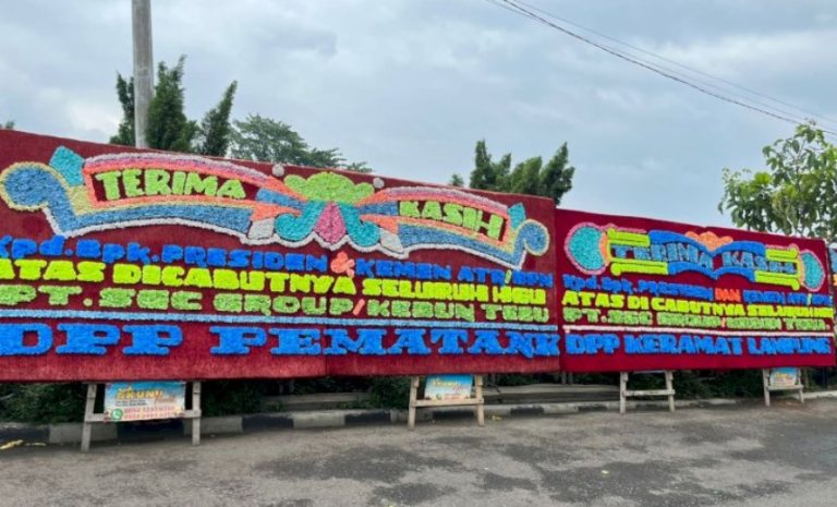 Rakyat Lampung Syukuran HGU Sugar Group Companies Diduga Korupsi Rp14,5 Triliun Dicabut