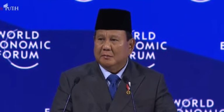 Di WEF Davos, Prabowo Sebut RI Tak Pernah Sekalipun Gagal Bayar Utang