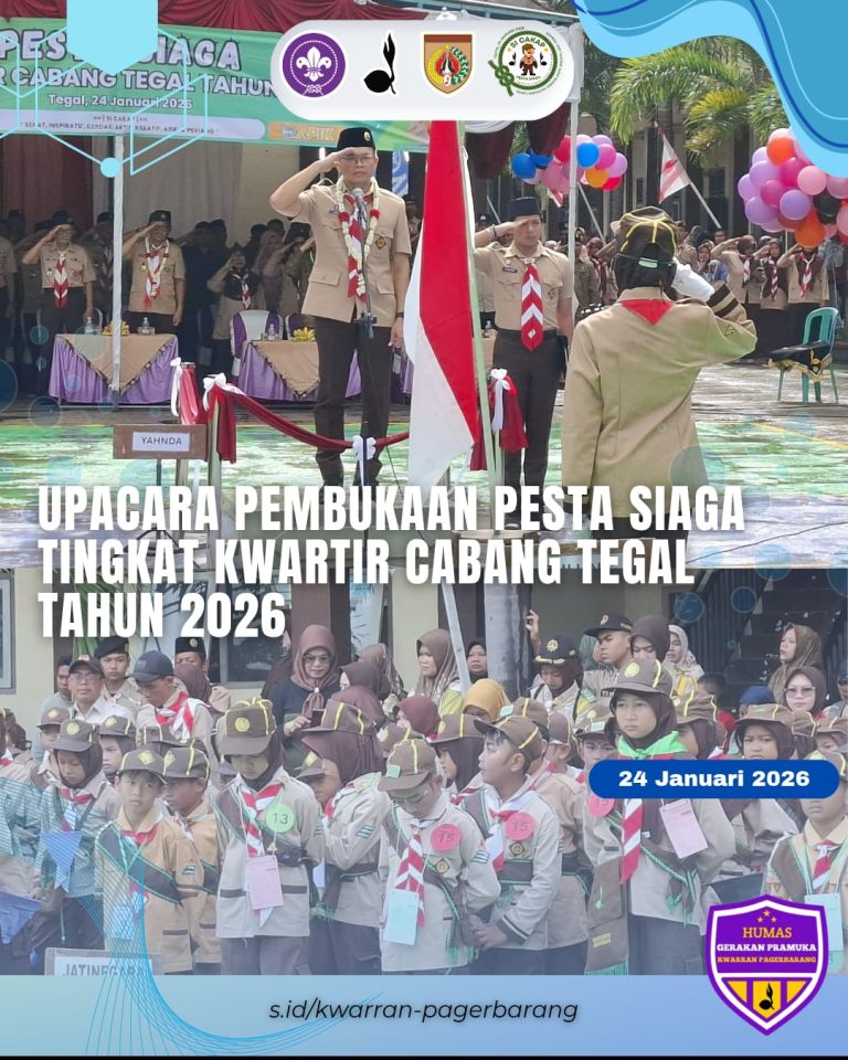 Upacara Pembukaan Pesta Siaga Kwarcab Tegal Tahun 2026