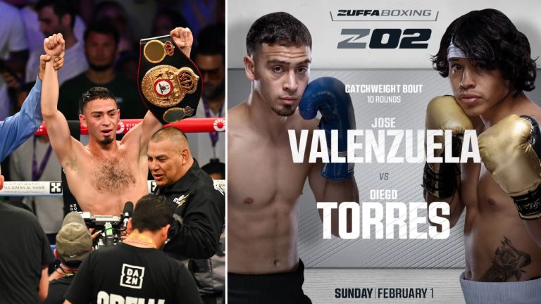 Jose Valenzuela vs Diego Torres Tajuk Utama Zuffa Boxing 2 pada 1 Februari