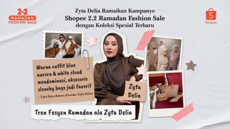Zyta Delia Ramaikan Shopee 2.2 Ramadan Fashion Sale dengan Koleksi Spesial Terbaru! : Okezone Women