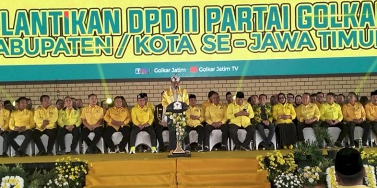 Bahlil Sebut Kader Golkar Jatim Infantri Terbaik Pengawal Program Pemerintah