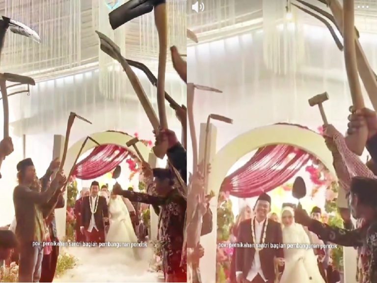 Bukan Pedang Pora, Pernikahan Santri Ini Vira karena Prosesi ‘Pacul Pora’ : Okezone Women